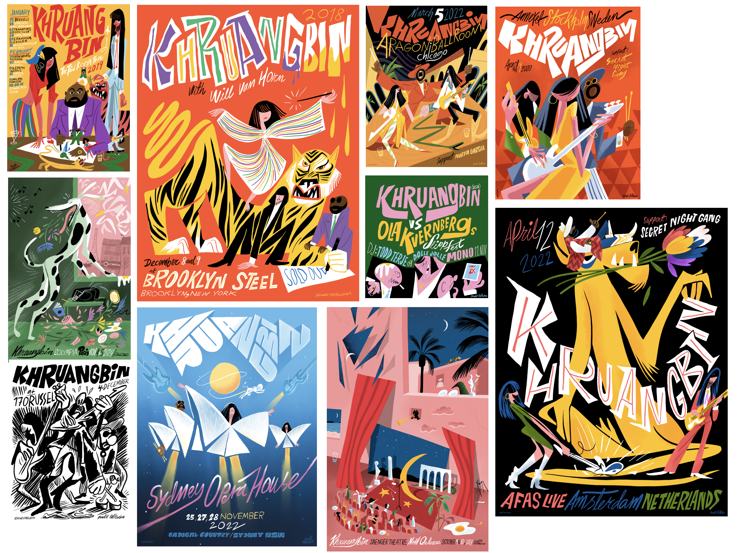 10 Posters For Khruangbin — Bendik Kaltenborn